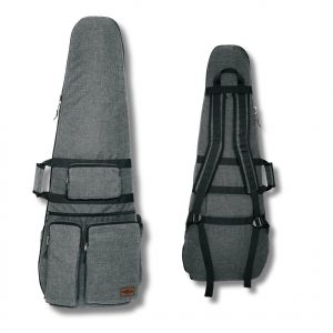 bass guitar bag 4 pockets grey case