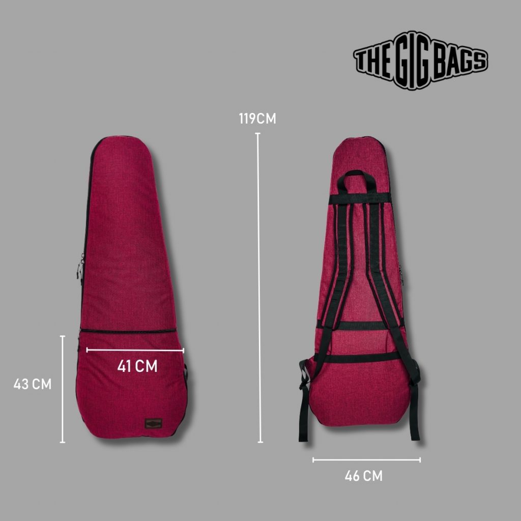 bass guitar bags cairo red case