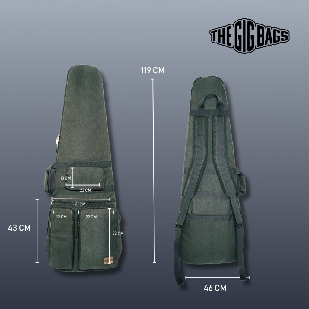 bass guitar bag olive green case egypt