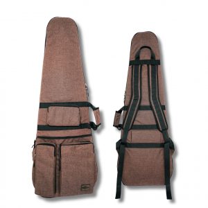egypt bass guitar case brown with pockets