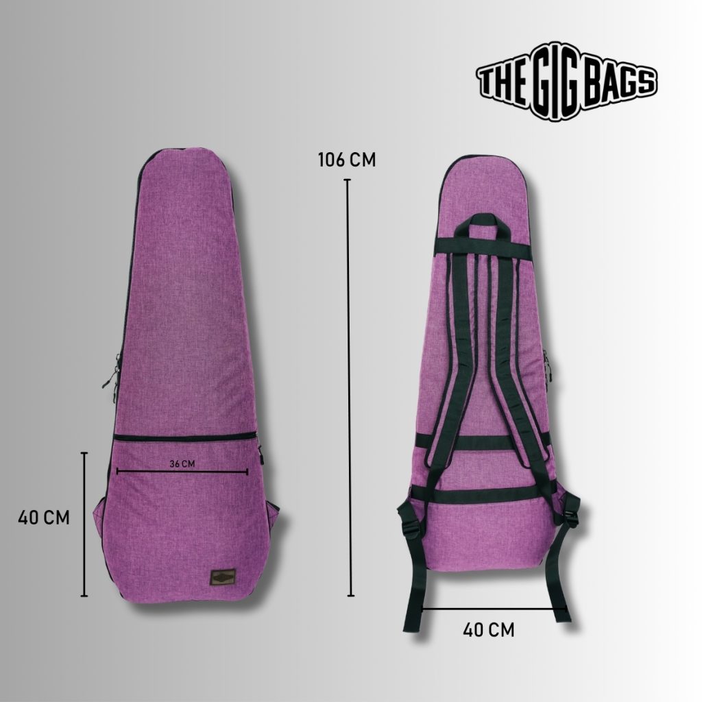 guitar case purple buy online gig bags