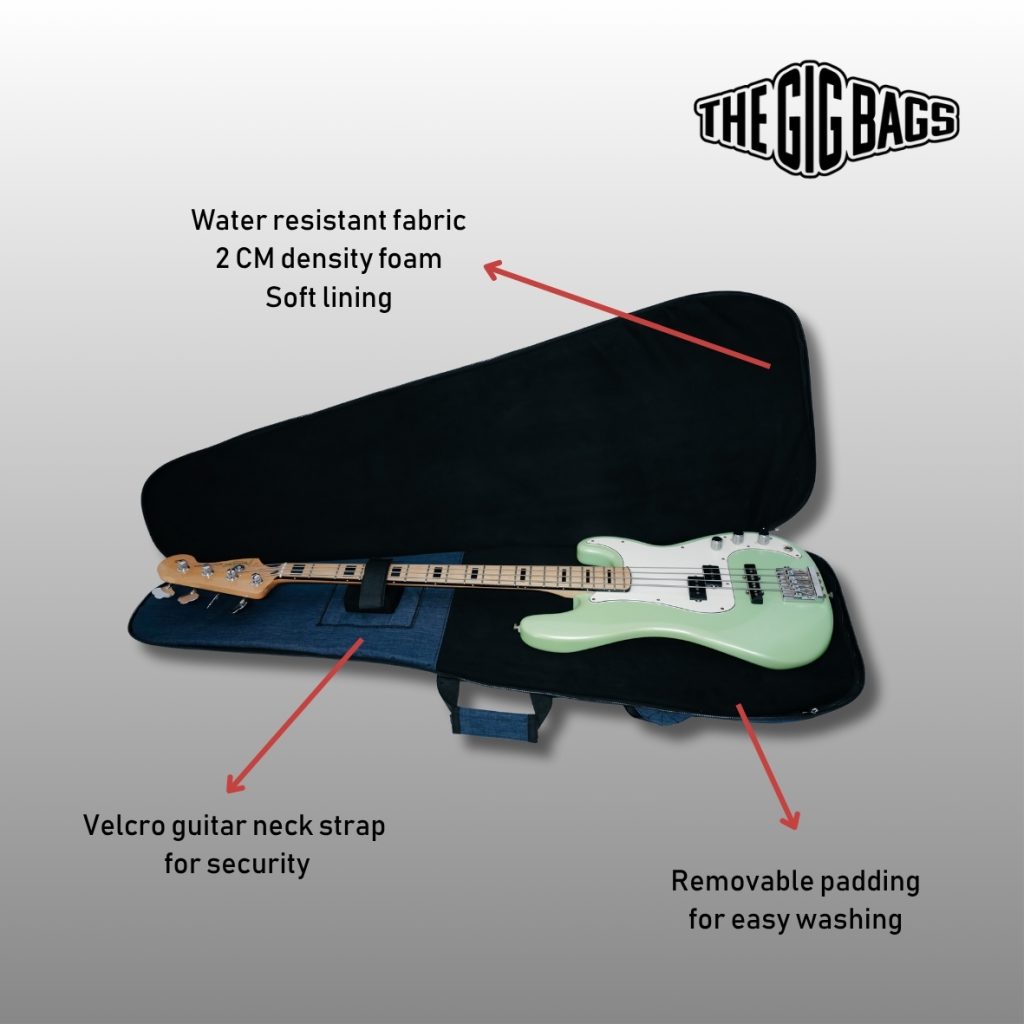 dark blue bass guitar case the gigbags