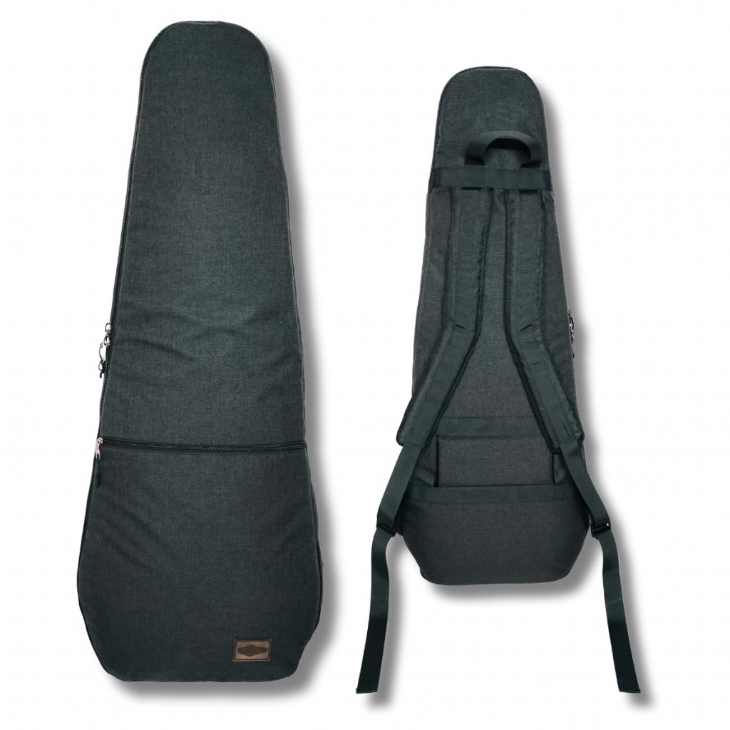 guitar soft bag olive green case padded straps