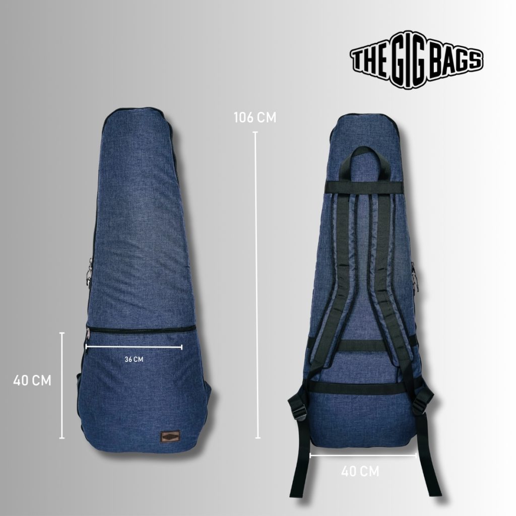guitar case dark blue thegigbags