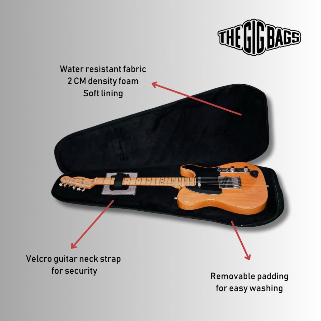 guitar soft case El Gouna light grey guitars bag