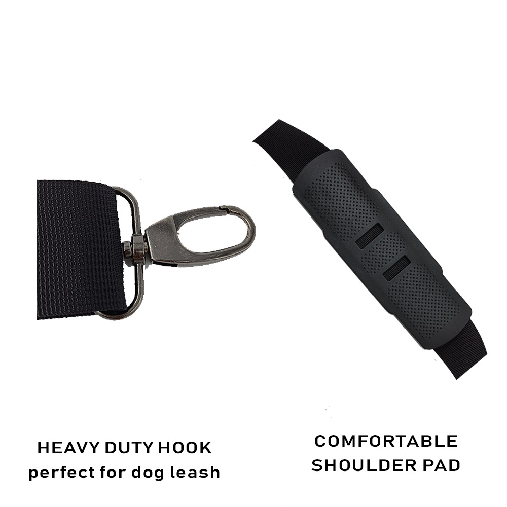 light blue fanny pack with zip pockets