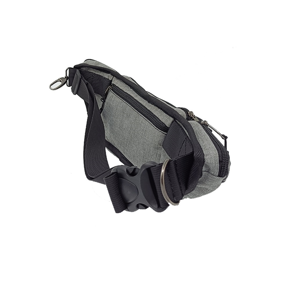 light grey fanny pack multi pocksts