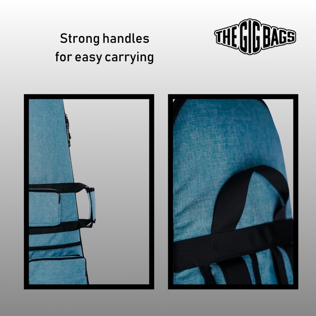 padded bass guitar case egypt light blue