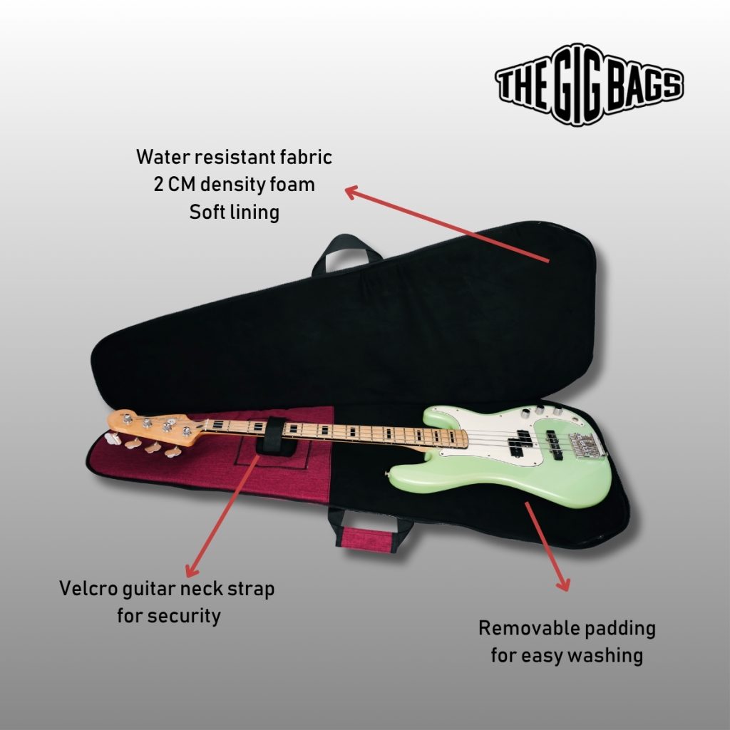 red bass bag Egypt Bass Guitar cases