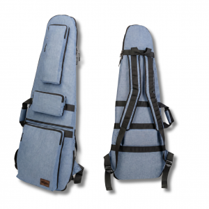 jeans blue electric guitar case 4 pockets