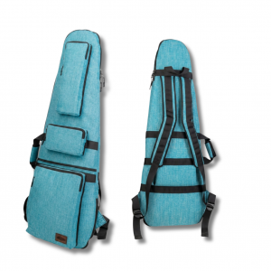 guitar case light blue 4 pockets electric guitars bag