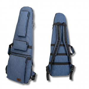 soft case electric guitar dark blue