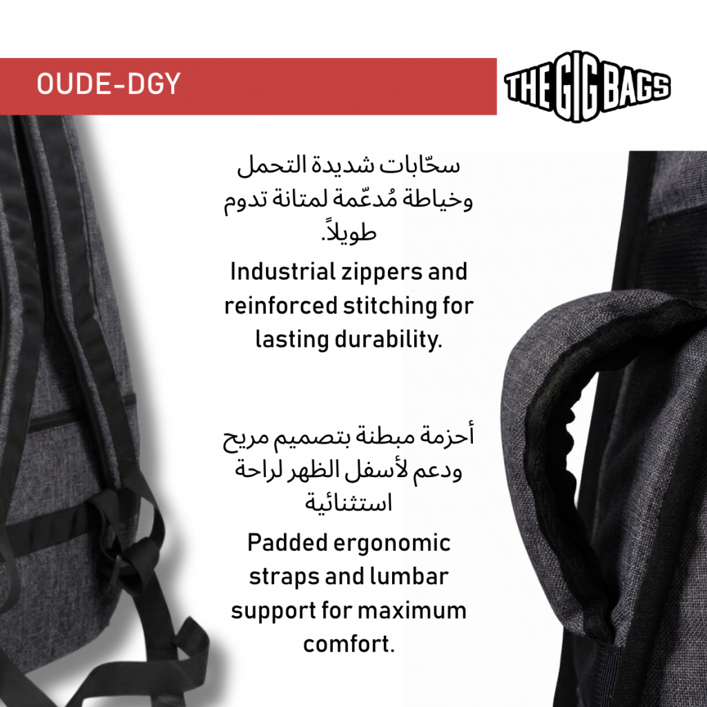 electric oud case elgouna grey bag